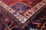 Black New Authentic Persian Hamadan Rug - 5' 1" X 9' 10" - Golden Nile