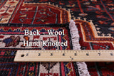 Black New Authentic Persian Hamadan Rug - 5' 1" X 9' 10" - Golden Nile