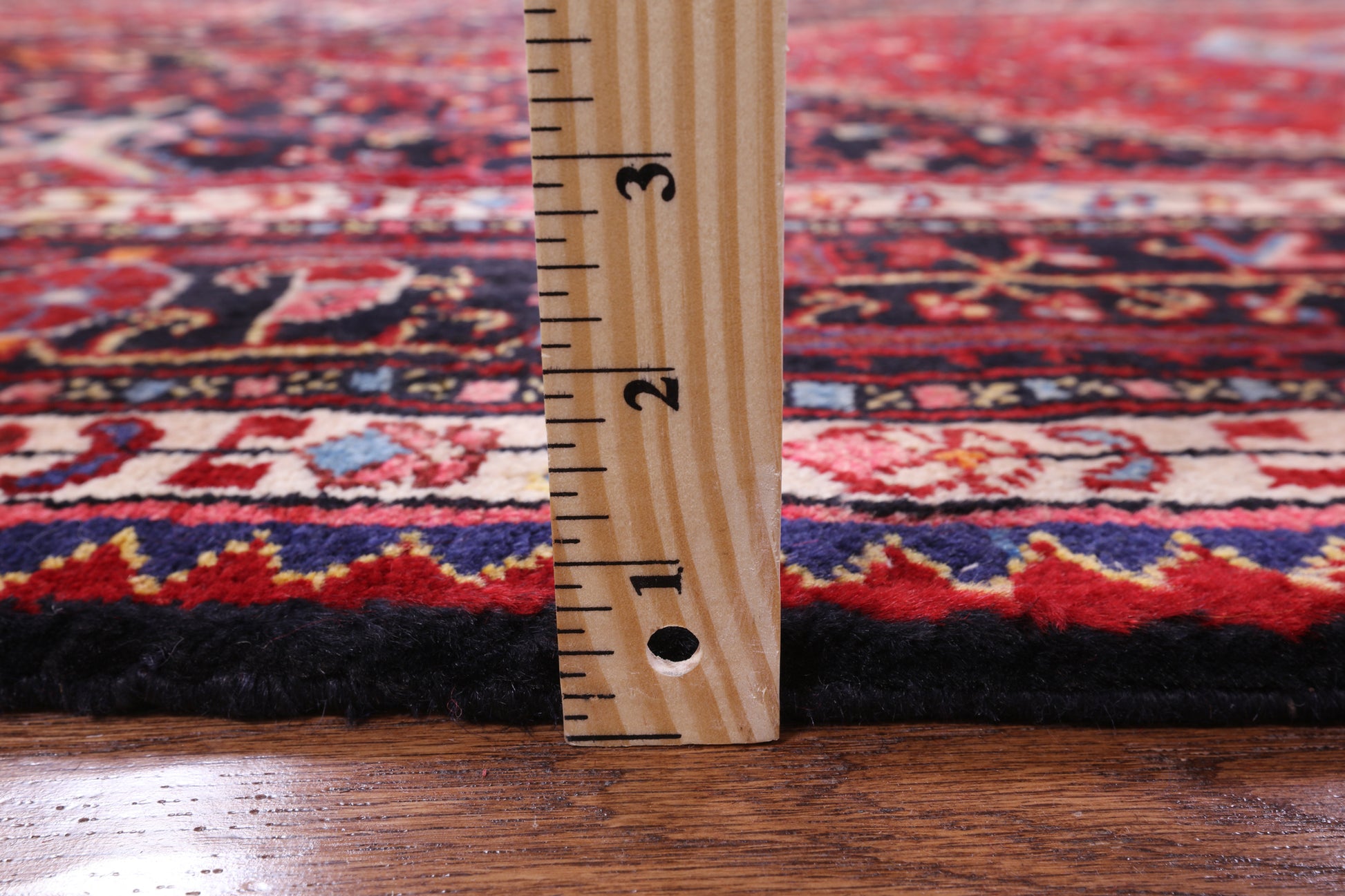 Black New Authentic Persian Hamadan Rug - 5' 1" X 9' 10" - Golden Nile