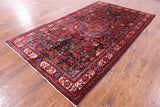 New Authentic Persian Hamadan Hand Knotted Wool Rug - 5' 7" X 10' 2" - Golden Nile