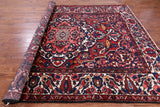 Red Authentic Isfahan Hand Knotted Area Rug - 8' 8" X 11' 7" - Golden Nile