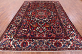 Red Isfahan Authentic Persian Hand Knotted Area Rug - 8' 8" X 11' 7" - Golden Nile