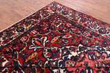 Red Authentic Isfahan Hand Knotted Area Rug - 8' 8" X 11' 7" - Golden Nile