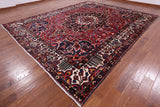 Red Persian Bakhtiari Hand Knotted Area Rug - 10' 5" X 12' 10" - Golden Nile