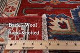 Fine Kazak Handmade Wool Rug - 9' 3" X 11' 7" - Golden Nile