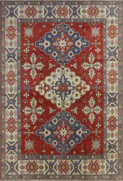 Super Kazak Hand Knotted Rug 11 X 16 - Golden Nile