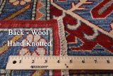 Fine Super Kazak Hand Knotted Wool Rug - 9' 1" X 11' 10" - Golden Nile