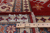 Red Kazak Handmade Rug - 8' 3" X 11' 7" - Golden Nile