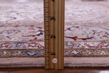 Ivory Isfahan Authentic Persian Hand Knotted Wool & Silk Area Rug - 5' 1" X 8' 2" - Golden Nile
