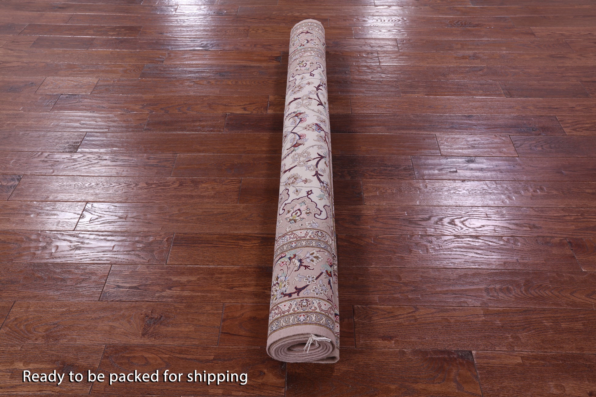 Ivory Isfahan Authentic Persian Hand Knotted Wool & Silk Area Rug - 5' 1" X 8' 2" - Golden Nile