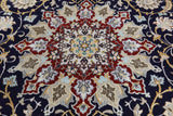 Isfahan Authentic Persian Hand Knotted Wool & Silk Area Rug  - 5' 1" X 7' 10" - Golden Nile