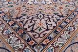 Ivory Isfahan Authentic Persian Hand Knotted Wool & Silk Area Rug - 5' 1" X 7' 8" - Golden Nile