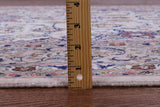 Ivory Isfahan Authentic Persian Hand Knotted Wool & Silk Area Rug - 5' 3" X 8' 0" - Golden Nile