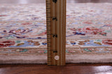 Ivory Isfahan Authentic Persian Hand Knotted Wool & Silk Area Rug - 5' 2" X 8' 2" - Golden Nile
