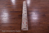 Ivory Isfahan Authentic Persian Hand Knotted Wool & Silk Area Rug - 5' 2" X 8' 2" - Golden Nile