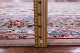 Ivory Isfahan Authentic Persian Hand Knotted Wool & Silk Area Rug - 5' 3" X 7' 9" - Golden Nile