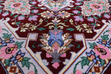 Isfahan Authentic Persian Hand Knotted Wool & Silk Area Rug - 4' 11" X 7' 11" - Golden Nile