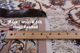 Ivory Isfahan Authentic Persian Hand Knotted Wool & Silk Area Rug - 5' 3" X 7' 10" - Golden Nile