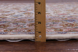Ivory Isfahan Authentic Persian Hand Knotted Wool & Silk Area Rug - 5' 1" X 7' 11" - Golden Nile