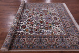 Ivory Isfahan Authentic Persian Hand Knotted Wool & Silk Area Rug - 6' 9" X 10' 3" - Golden Nile