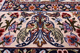 Ivory Isfahan Authentic Persian Hand Knotted Wool & Silk Area Rug - 6' 8" X 10' 2" - Golden Nile