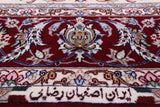 Ivory Isfahan Authentic Persian Hand Knotted Wool & Silk Area Rug - 4' 3" X 6' 7" - Golden Nile