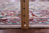 Gold Isfahan Authentic Persian Hand Knotted Wool & Silk Area Rug - 4' 11" X 7' 9" - Golden Nile