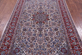 Isfahan Authentic Persian Hand Knotted Wool & Silk Area Rug - 5' 1" X 8' 0" - Golden Nile