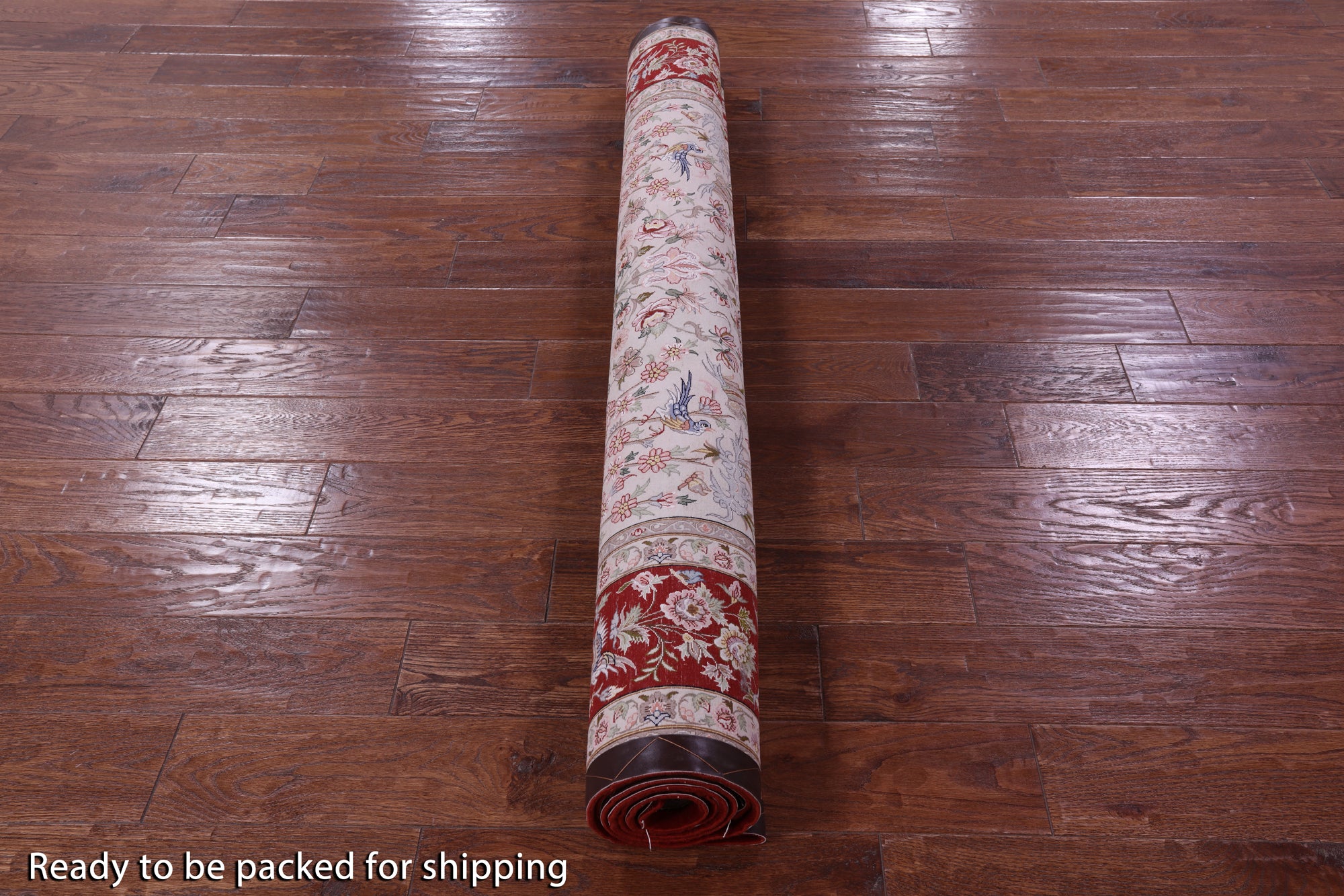 Ivory Isfahan Authentic Persian Hand Knotted Wool & Silk Area Rug - 5' 1" X 7' 11" - Golden Nile