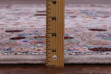 Ivory Isfahan Authentic Persian Hand Knotted Wool & Silk Area Rug - 5' 2" X 7' 11" - Golden Nile