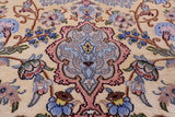 Isfahan Authentic Persian Hand Knotted Wool & Silk Area Rug - 4' 11" X 8' 2" - Golden Nile