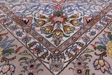 Isfahan Authentic Persian Hand Knotted Wool & Silk Area Rug - 4' 11" X 8' 2" - Golden Nile