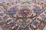Isfahan Authentic Persian Hand Knotted Wool & Silk Area Rug - 4' 11" X 8' 2" - Golden Nile