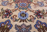 Isfahan Authentic Persian Hand Knotted Wool & Silk Area Rug - 4' 11" X 8' 2" - Golden Nile