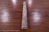 Ivory Isfahan Authentic Persian Hand Knotted Wool & Silk Area Rug - 5' 2" X 7' 8" - Golden Nile