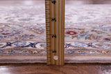 Ivory Isfahan Authentic Persian Hand Knotted Wool & Silk Area Rug - 5' 3" X 7' 9" - Golden Nile