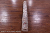 Ivory Isfahan Authentic Persian Hand Knotted Wool & Silk Area Rug - 5' 3" X 7' 9" - Golden Nile