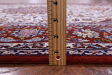 Ivory Handmade Authentic Signed Isfahan Wool & Silk Persian Rug - 5' 3" X 7' 10" - Golden Nile