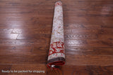 Ivory Isfahan Authentic Persian Hand Knotted Wool & Silk Area Rug - 5' 1" X 7' 9" - Golden Nile
