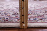 Ivory Isfahan Authentic Persian Hand Knotted Wool & Silk Area Rug - 5' 2" X 7' 9" - Golden Nile