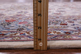 Ivory Isfahan Authentic Persian Hand Knotted Wool & Silk Area Rug - 5' 1" X 8' 1" - Golden Nile