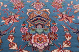 Signed Isfahan Authentic Persian Hand Knotted Wool & Silk Area Rug - 4' 11" X 7' 5" - Golden Nile