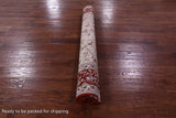 Ivory Signed Isfahan Authentic Persian Pictorial Hand Knotted Wool & Silk Area Rug - 5' 1" X 7' 10" - Golden Nile