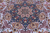Signed Isfahan Authentic Persian Hand Knotted Wool & Silk Area Rug - 5' 1" X 7' 9" - Golden Nile