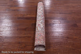 Ivory Signed Isfahan Authentic Persian Hand Knotted Wool & Silk Rug - 5' 1" X 7' 7" - Golden Nile