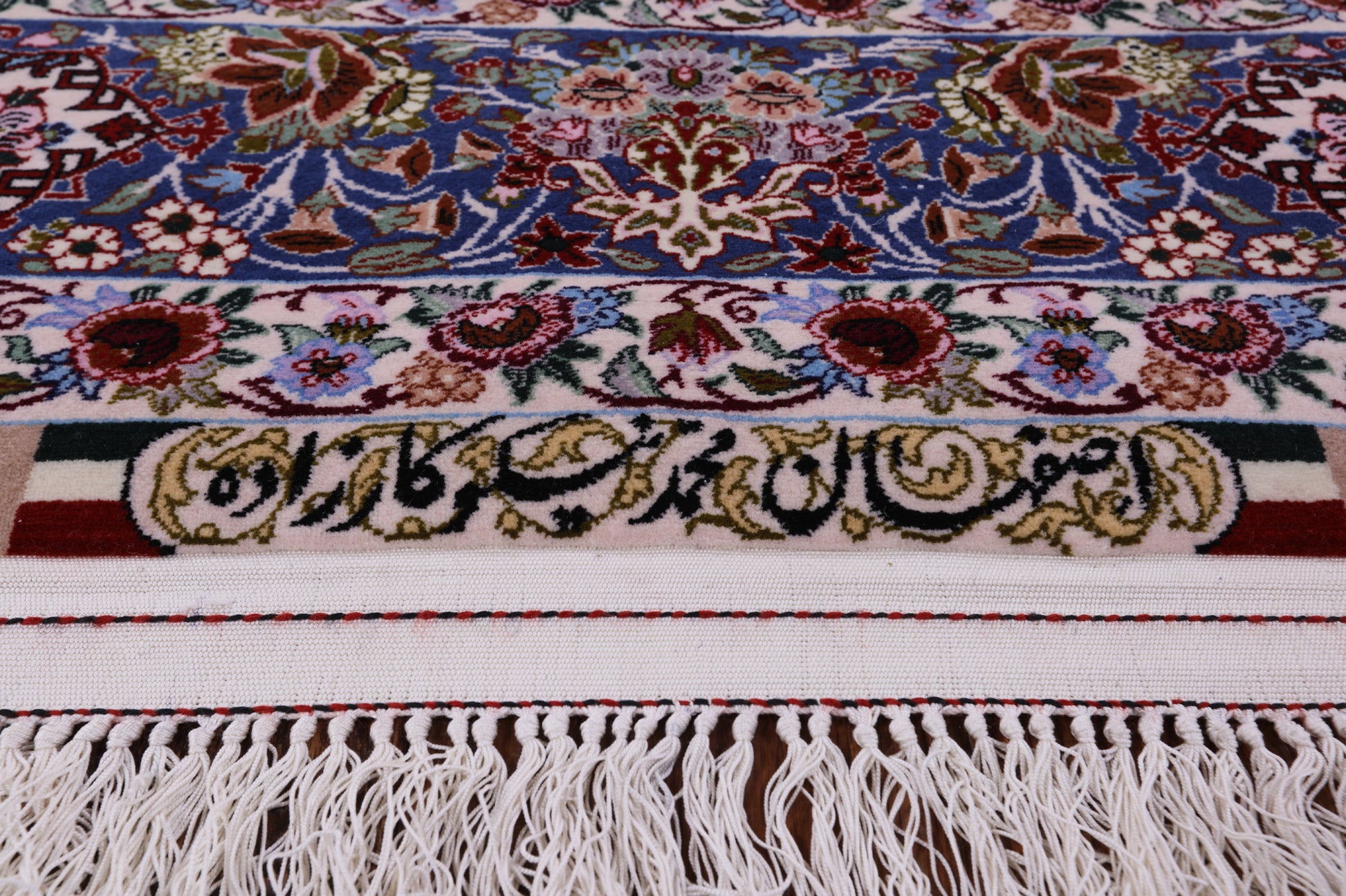 Gold Signed Isfahan Authentic Persian Hand Knotted Wool & Silk Area Rug - 4' 9" X 7' 3" - Golden Nile