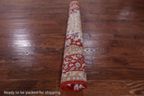 Ivory Signed Isfahan Authentic Persian Hand Knotted Wool & Silk Area Rug - 5' 1" X 7' 10" - Golden Nile