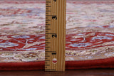 Ivory Signed Isfahan Authentic Persian Hand Knotted Wool & Silk Area Rug - 5' 1" X 7' 10" - Golden Nile