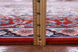 Ivory Signed Isfahan Authentic Persian Hand Knotted Wool & Silk Area Rug - 5' 1" X 7' 10" - Golden Nile