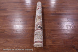 Signed Isfahan Authentic Persian Hunting Scene Hand Knotted Wool & Silk Area Rug - 4' 11" X 7' 5" - Golden Nile